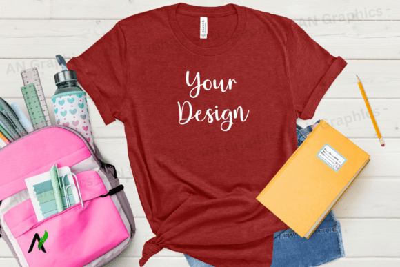 Back to School Bell Canvas Mockup - 030