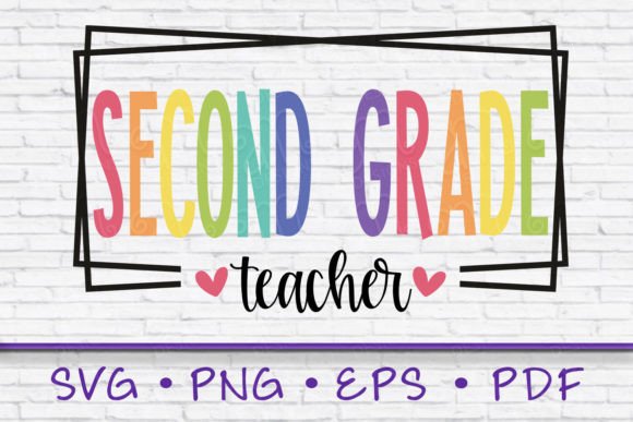 Second Grade Teacher Svg Back to School