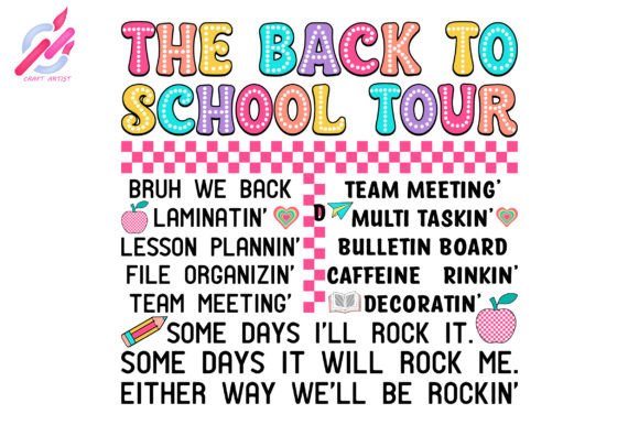 The BACK to SCHOOL TOUR PNG: A Versatile Design for Creative Projects